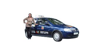 Sue Hawkins driving school car